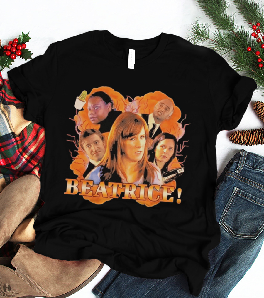 Doctor Who Beatrice Characters With Orange T-Shirt