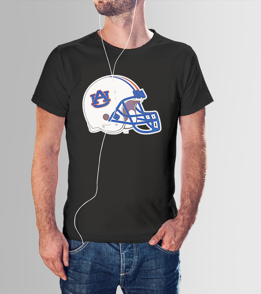 Auburn Tigers Football Helmet AU T-Shirt