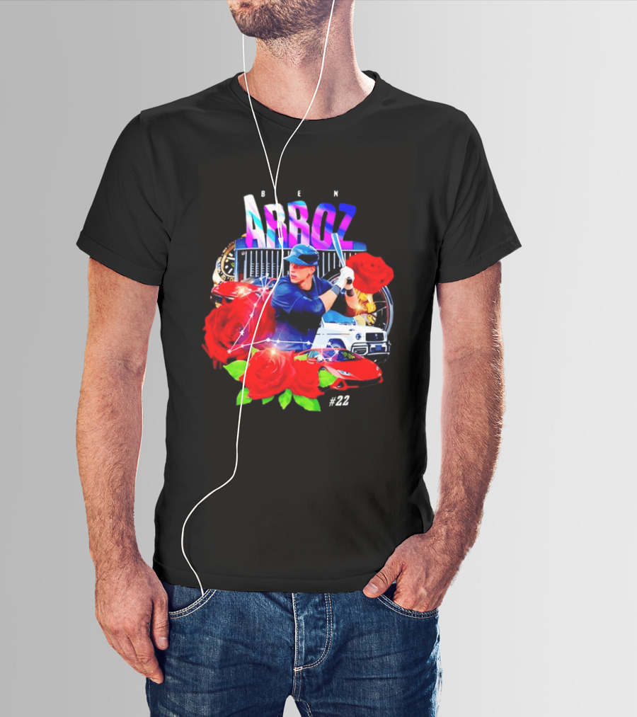 Ben Arroz New York Yankees Aaron Judge MLB 22 Luxury Sports Supercar Rose T-Shirt