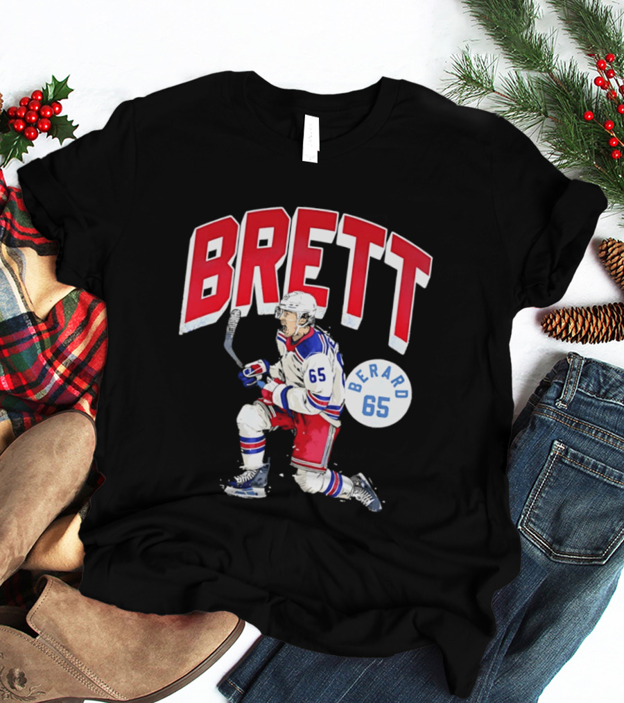 Brett Berard 65 New York Rangers Hockey T-Shirt