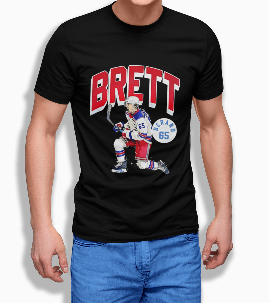 Brett Berard 65 New York Rangers Hockey T-Shirt
