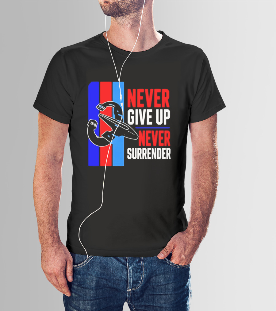 Galaxy Quest Never Give Up Never Surrender NSEA Protector Starship T-Shirt