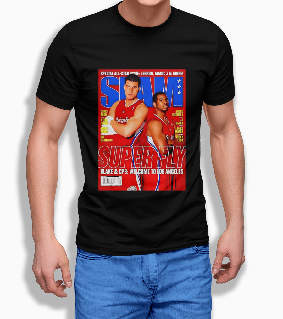 SLAM Magazine Super Fly Blake Griffin Chris Paul Welcome To Lob Angeles T-Shirt