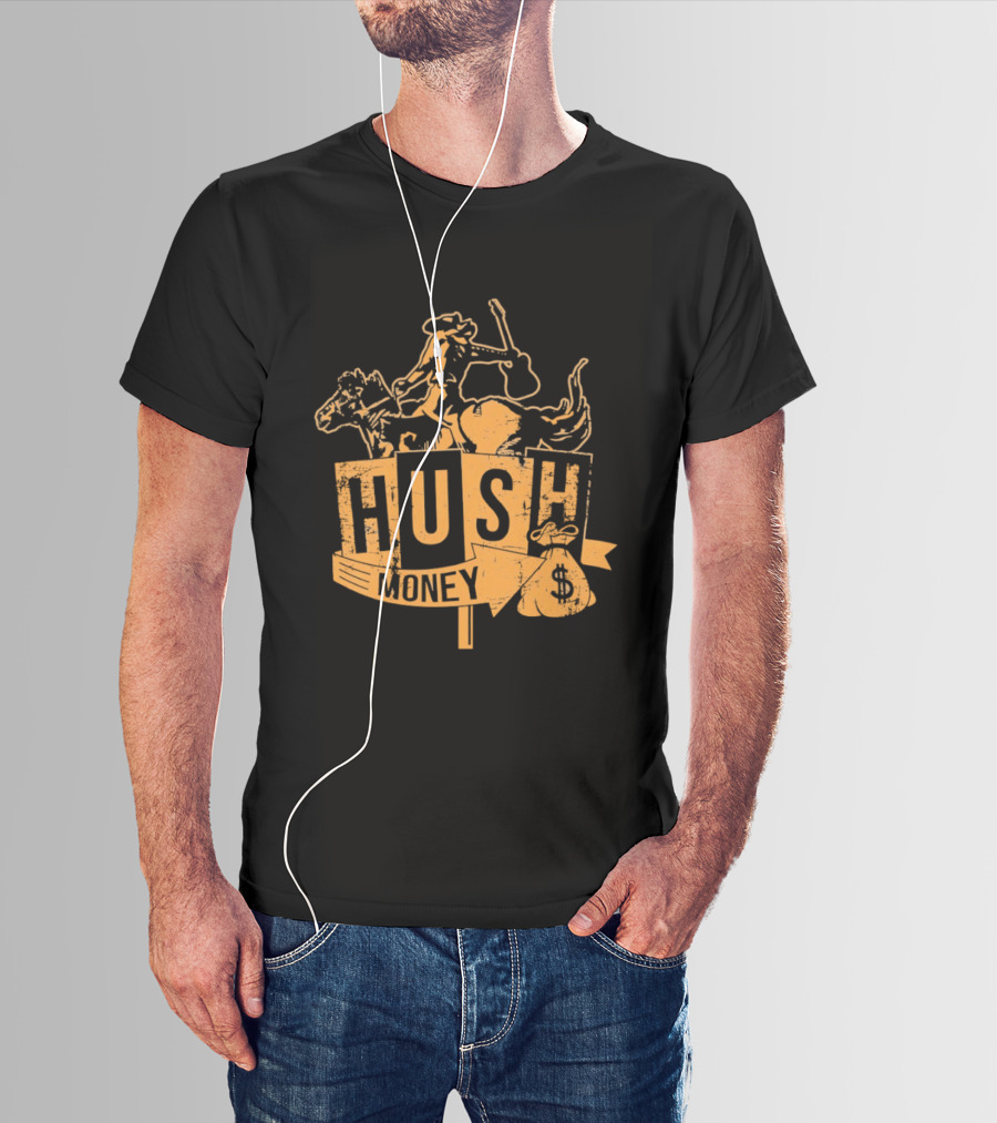 Hush Money Cowboy Horse Dollar Sign Bag T-Shirt