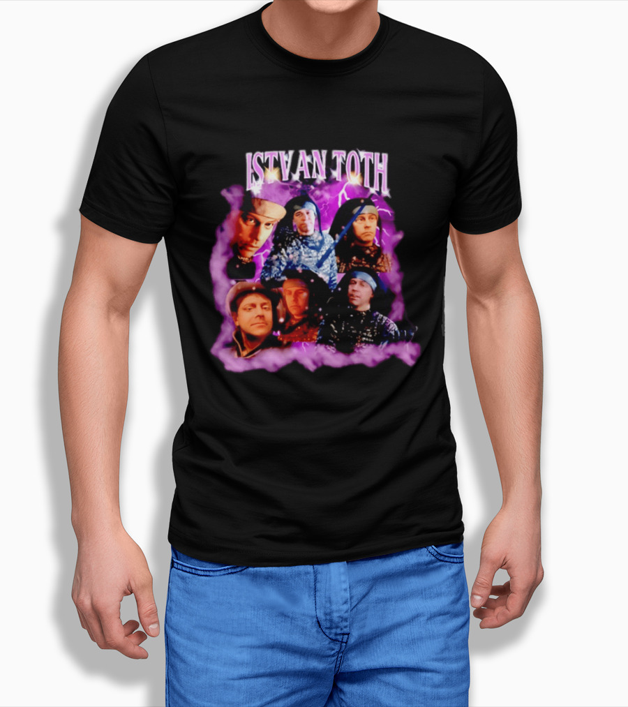 ISTVAN TOTH Lightning Expressions And Artistic Mood Collage T-Shirt