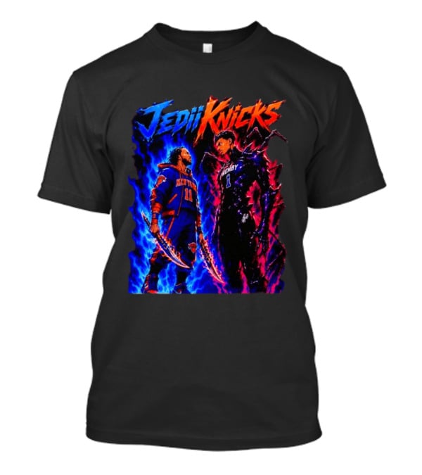 Jedi Knicks Jalen Brunson New York Knicks Vs Victor Wembanyama San Antonio Spurs Showdown T-Shirt