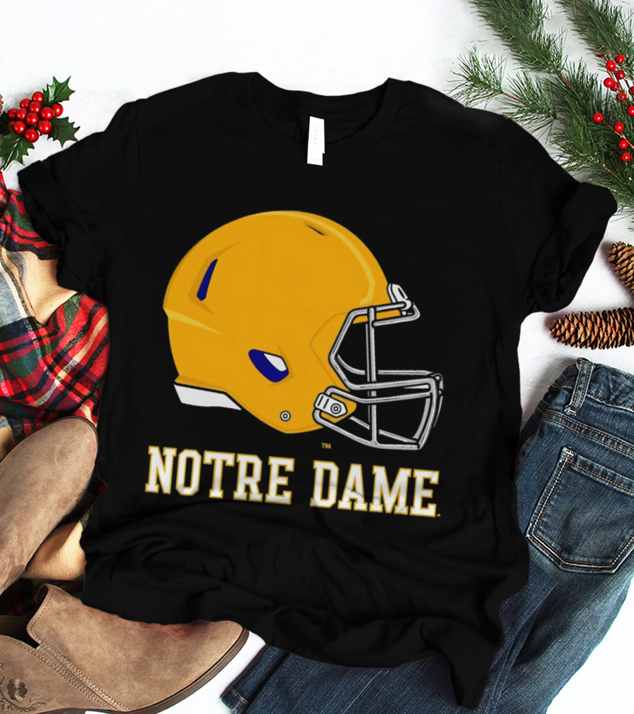 Notre Dame Fighting Irish Football Helmet T-Shirt