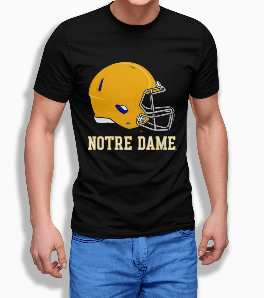 Notre Dame Fighting Irish Football Helmet T-Shirt