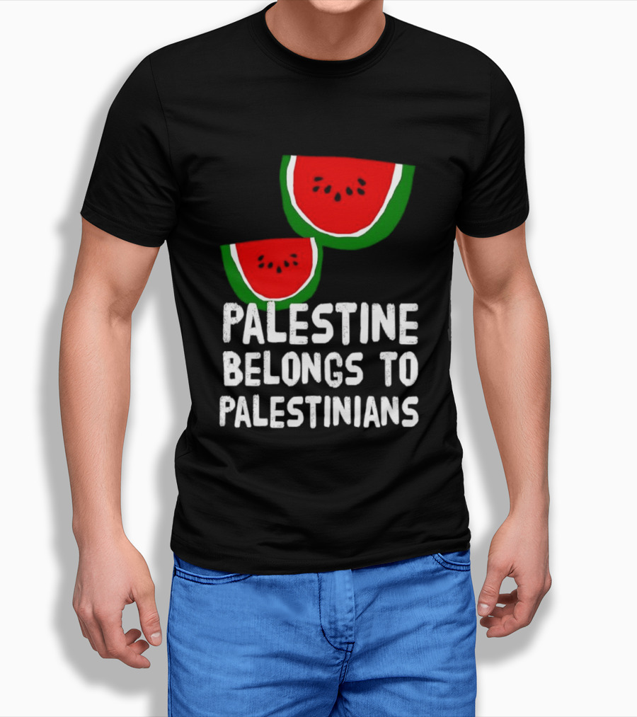 Palestine Belongs To Palestinians Watermelon T-Shirt