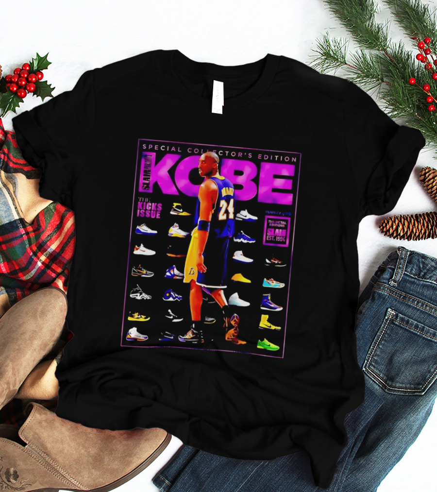 Kobe Bryant SLAM Special Collector's Edition The Kicks Issue Los Angeles Lakers 24 T-Shirt