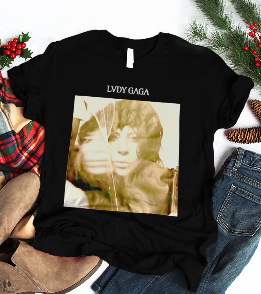 LADY GAGA LVDY Vintage Album Cover T-Shirt