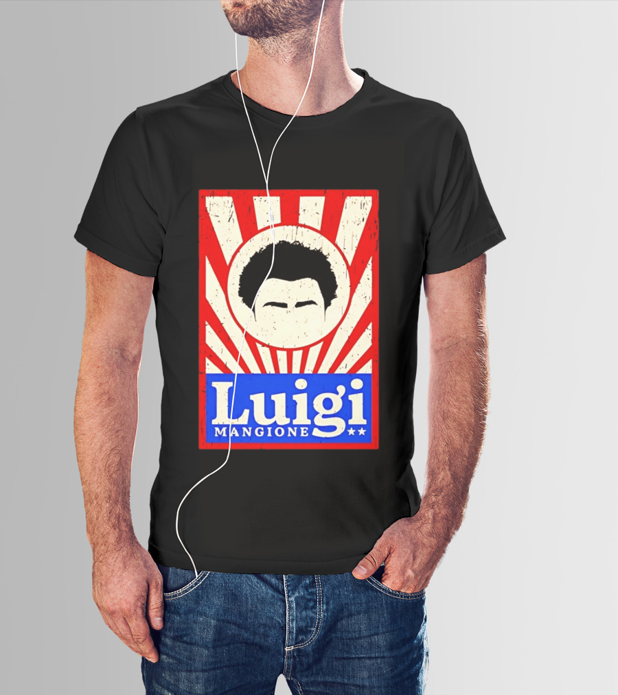Luigi Mangione Red White Blue Campaign T-Shirt