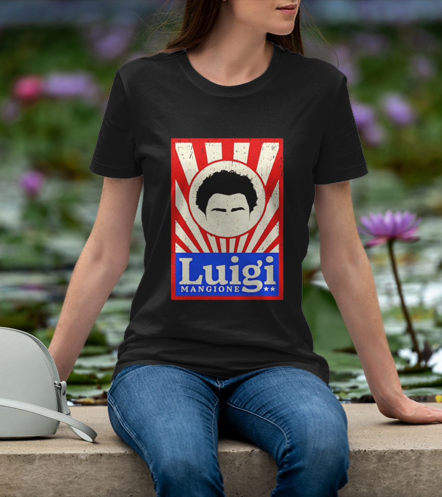Luigi Mangione Red White Blue Campaign T-Shirt