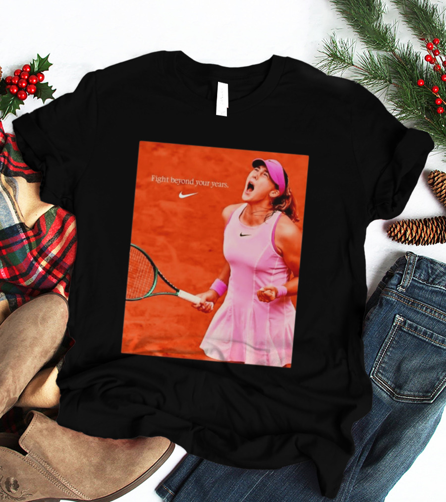 Mirra Andreeva Nike Fight Beyond Your Years Tennis Motivation T-Shirt