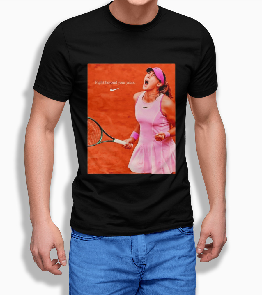 Mirra Andreeva Nike Fight Beyond Your Years Tennis Motivation T-Shirt