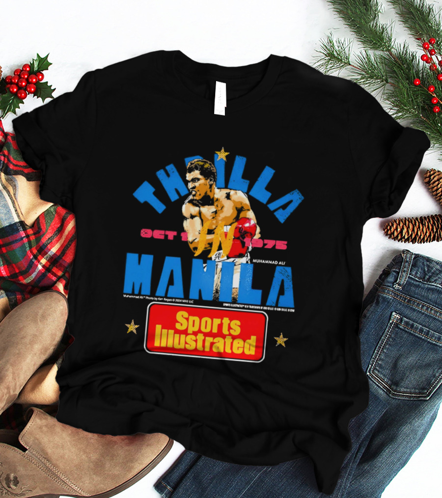 Thrilla In Manila Muhammad Ali Sports Illustrated October 1 1975 T-Shirt