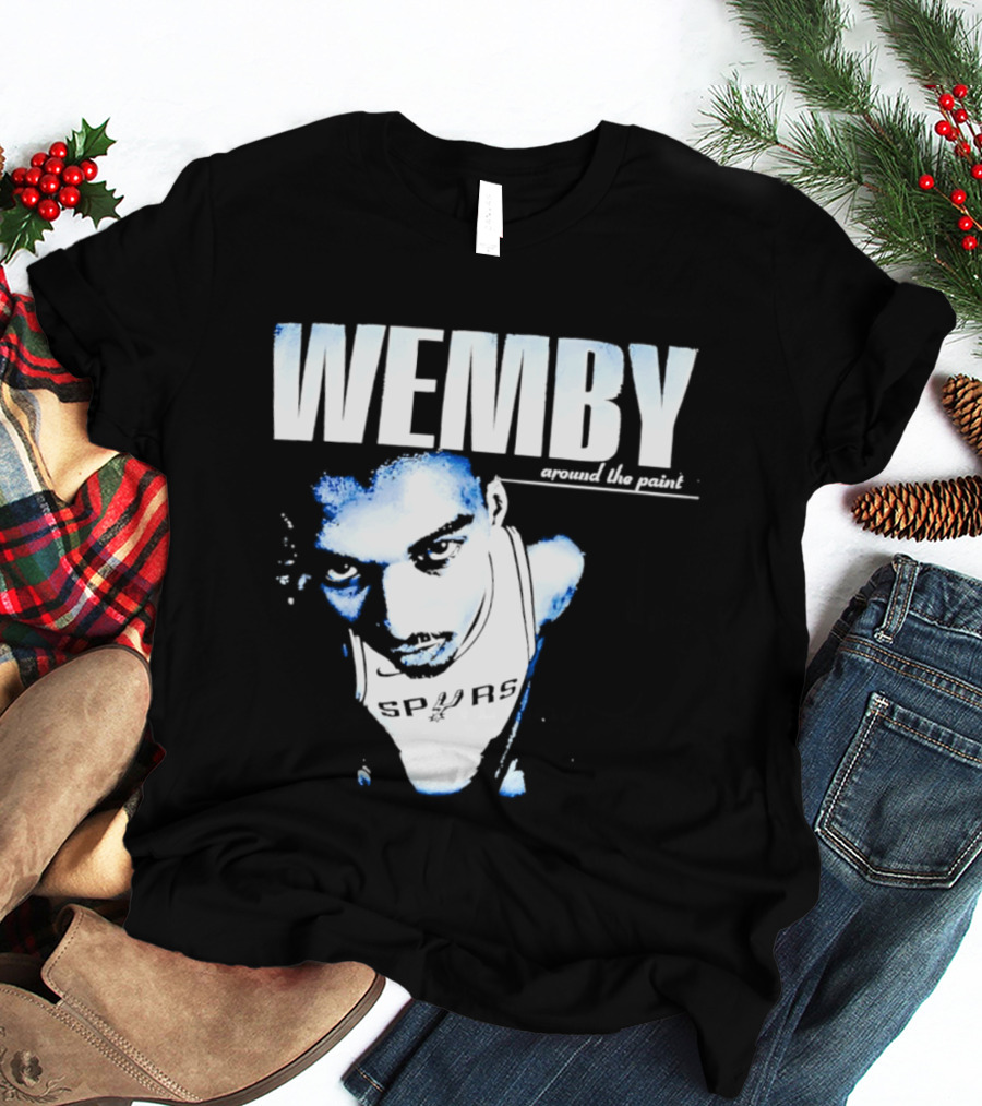 Wemby Around The Point Victor Wembanyama NBA 2026 San Antonio Spurs T-Shirt
