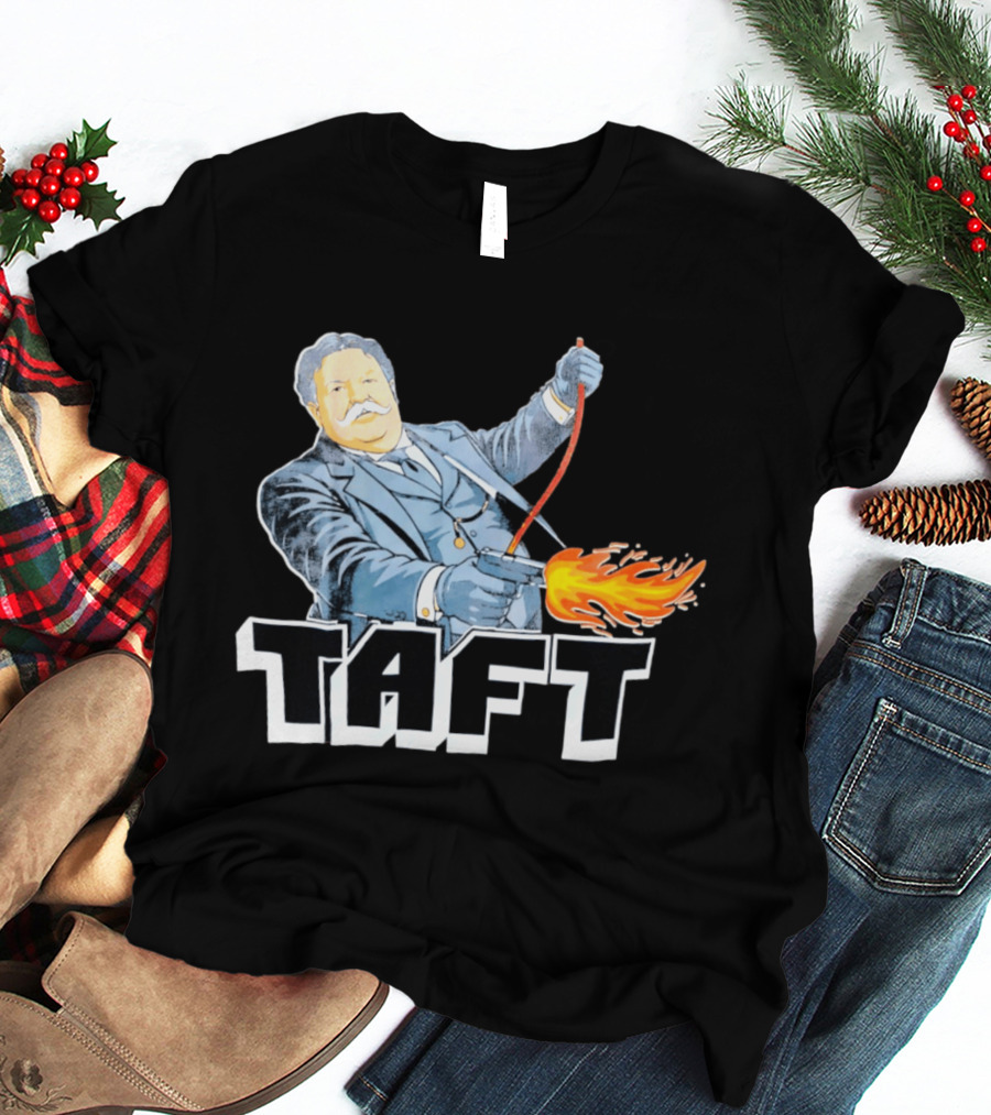 William Howard Taft Wild West Gunfire Embrace T-Shirt