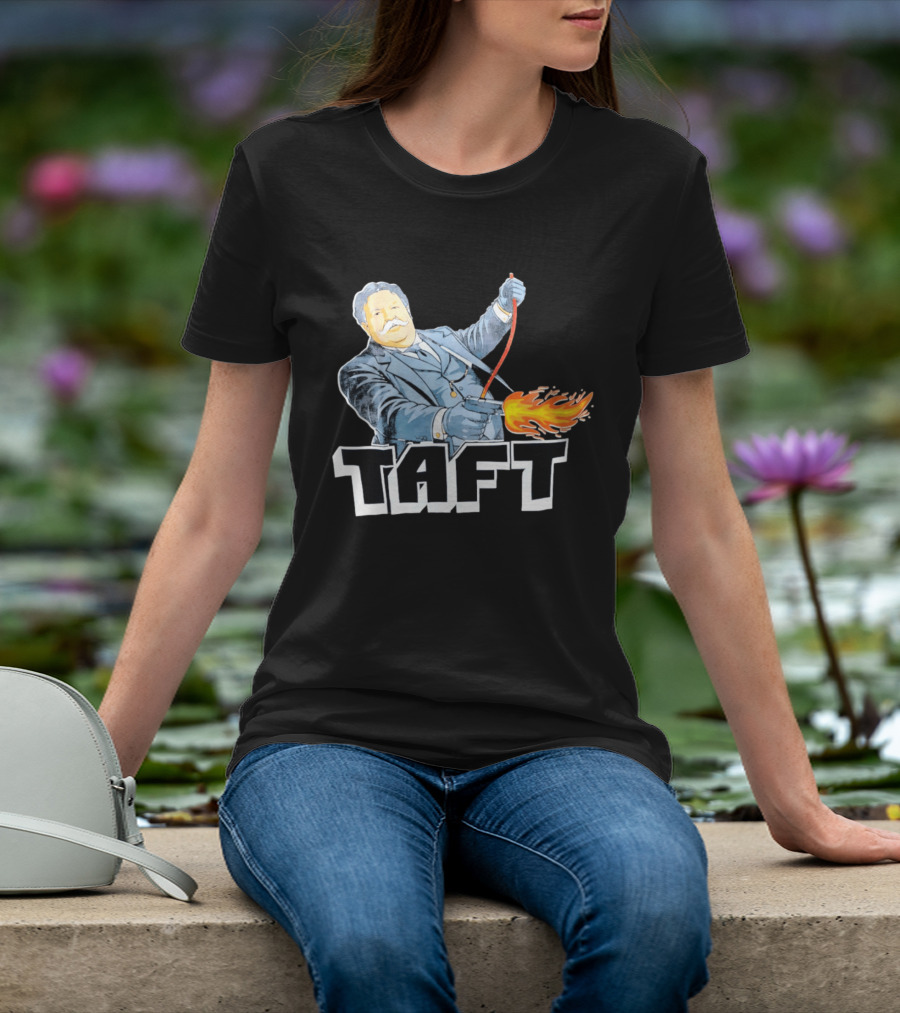 William Howard Taft Wild West Gunfire Embrace T-Shirt
