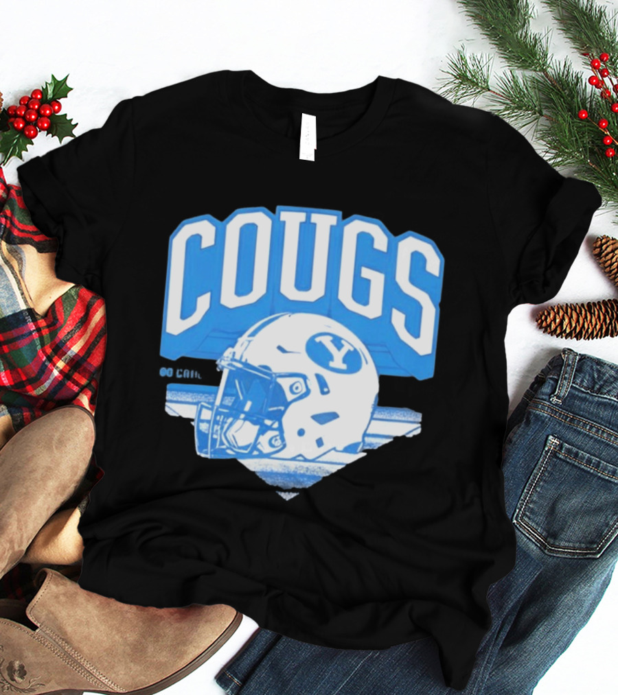BYU Cougars Football Helmet Gameday Spirit T-Shirt