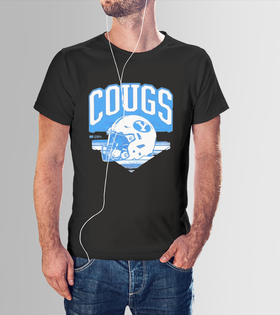 BYU Cougars Football Helmet Gameday Spirit T-Shirt