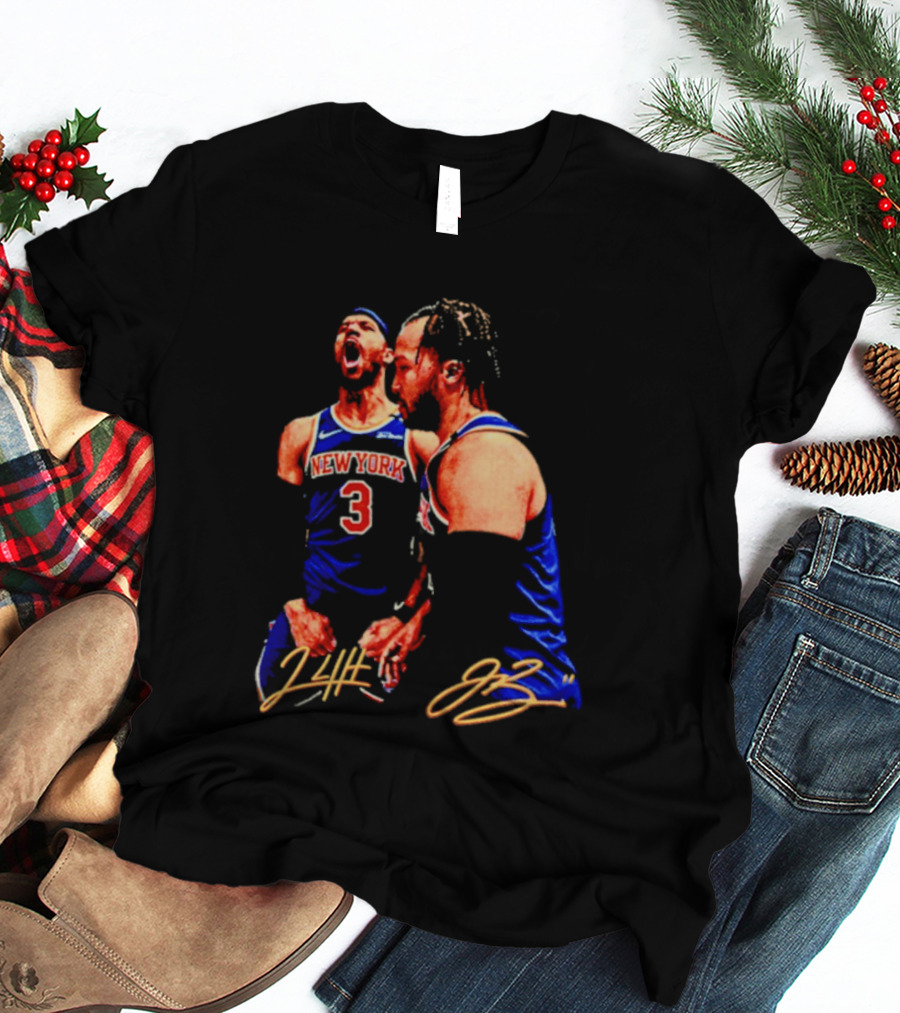 New York Knicks Jalen Brunson Josh Hart 3 11 Signature T-Shirt