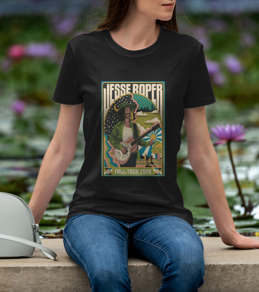 Jesse Roper Fall Tour 2026 Retro Psychedelic Music T-Shirt