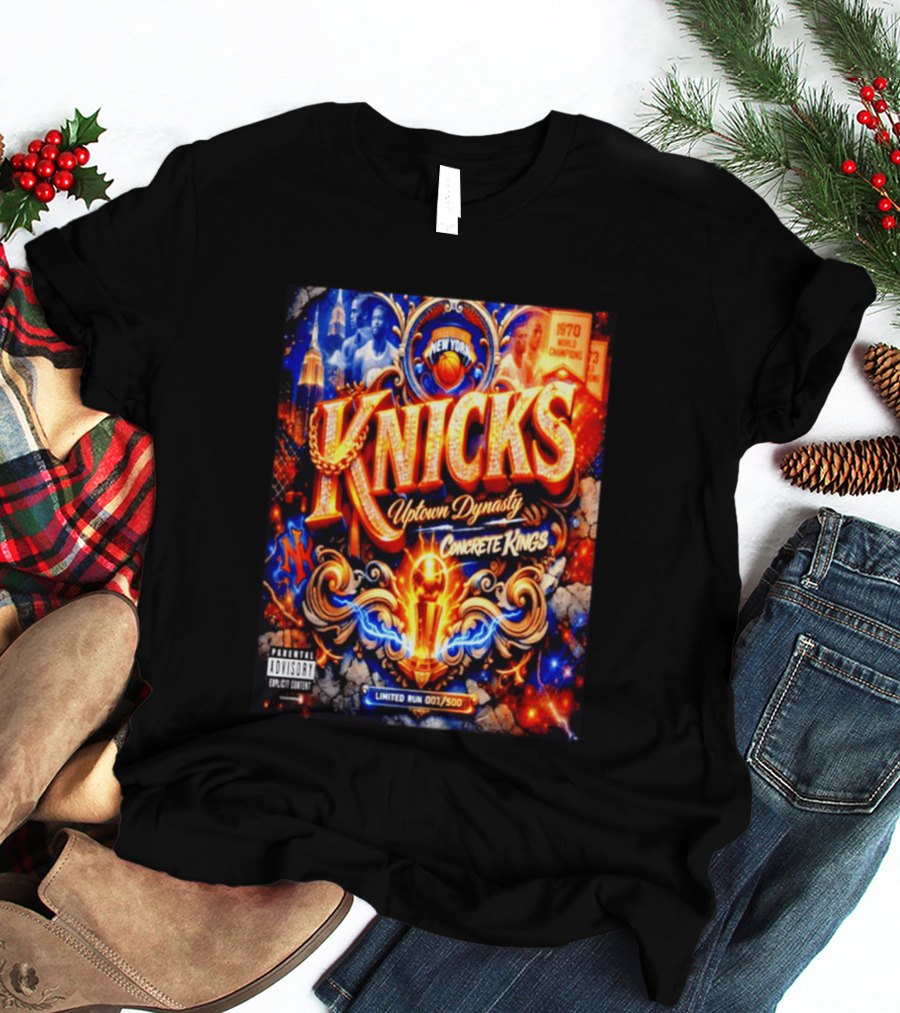 New York Knicks Uptown Dynasty Concrete Kings 1970 World Champions Limited Run T-Shirt