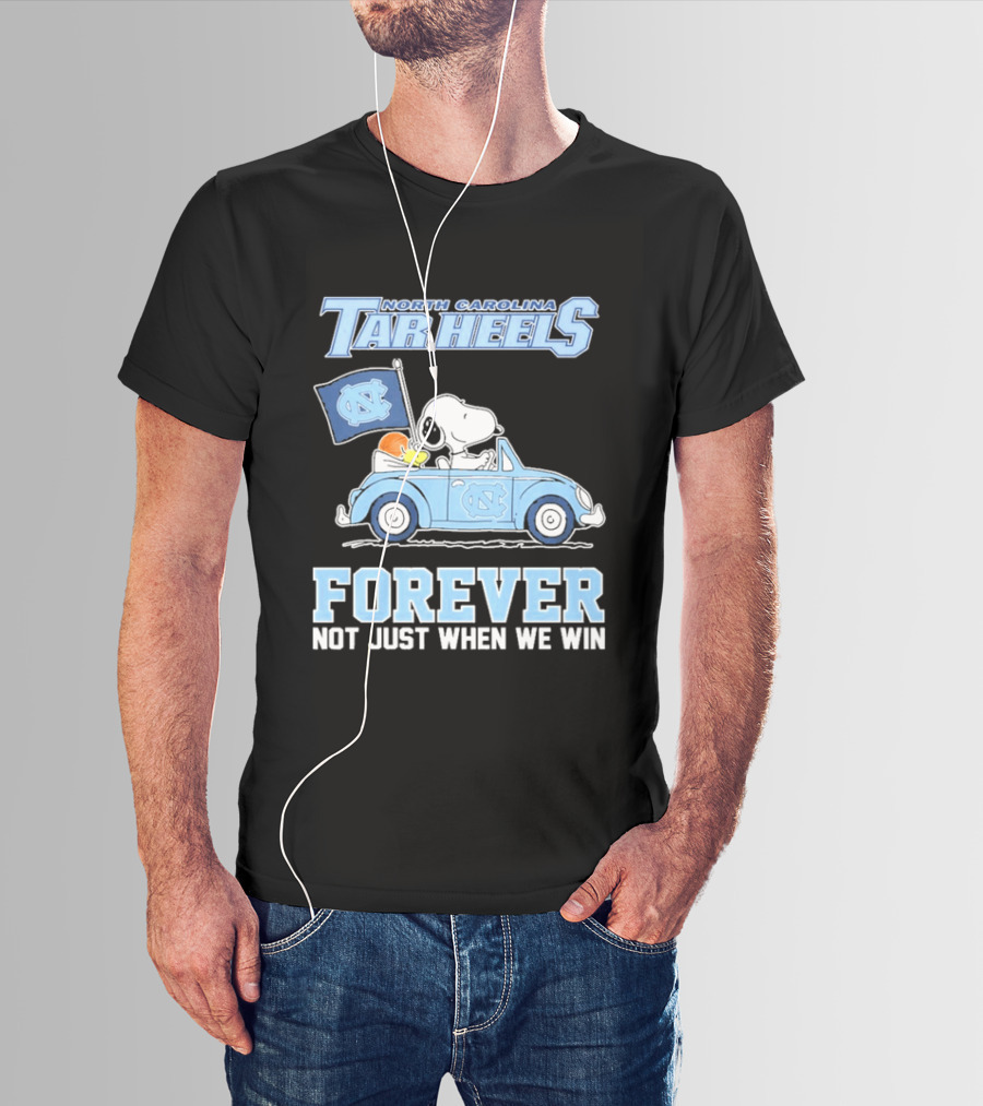 North Carolina Tar Heels Peanuts Forever Not Just When We Win T-Shirt