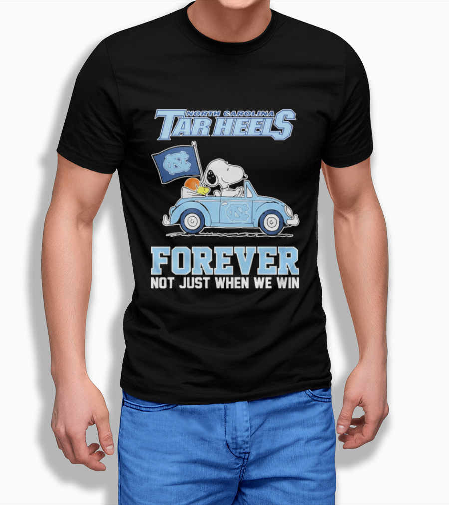 North Carolina Tar Heels Peanuts Forever Not Just When We Win T-Shirt