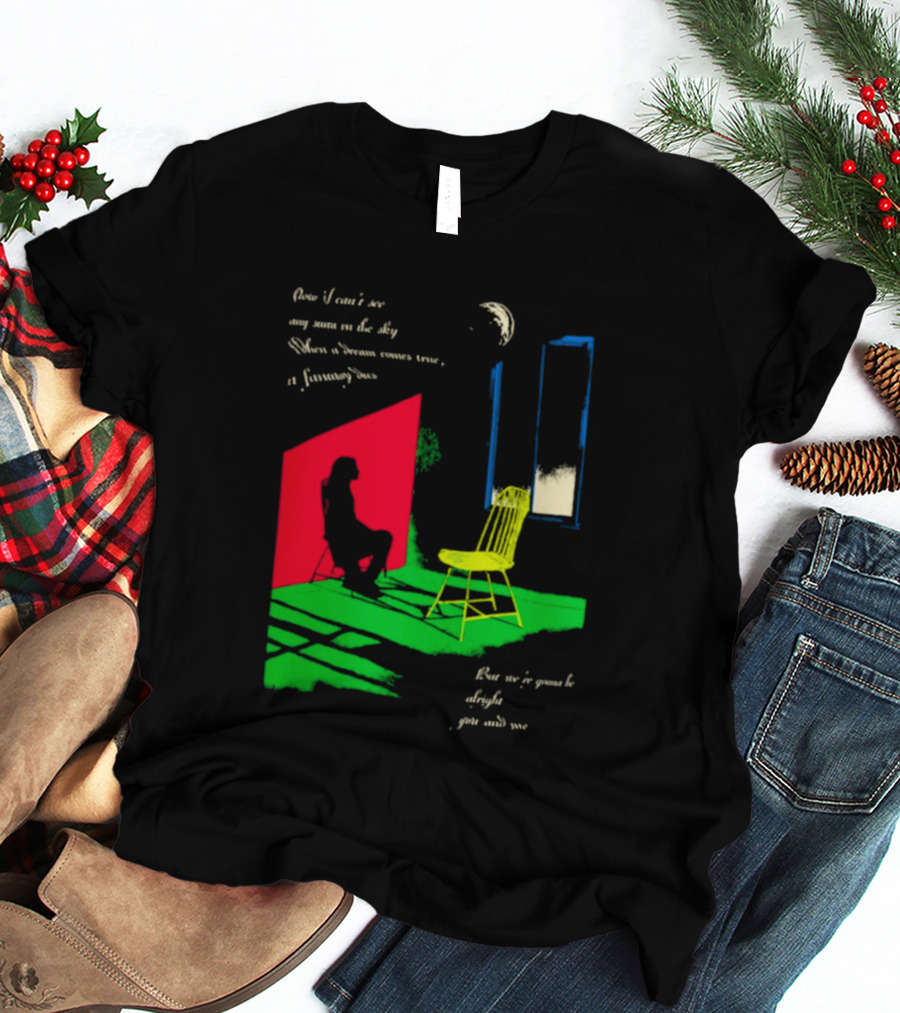 Phoebe Bridgers Chair Tour Shadow Scene With Moon And Writing T-Shirt