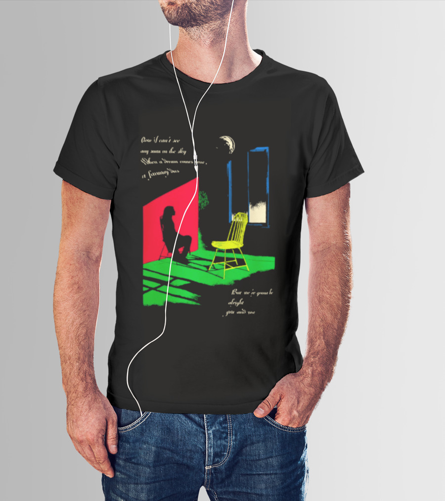 Phoebe Bridgers Chair Tour Shadow Scene With Moon And Writing T-Shirt