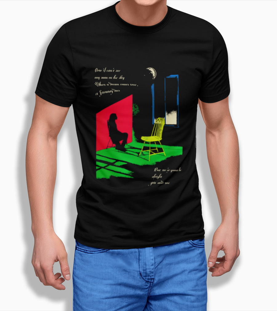 Phoebe Bridgers Chair Tour Shadow Scene With Moon And Writing T-Shirt
