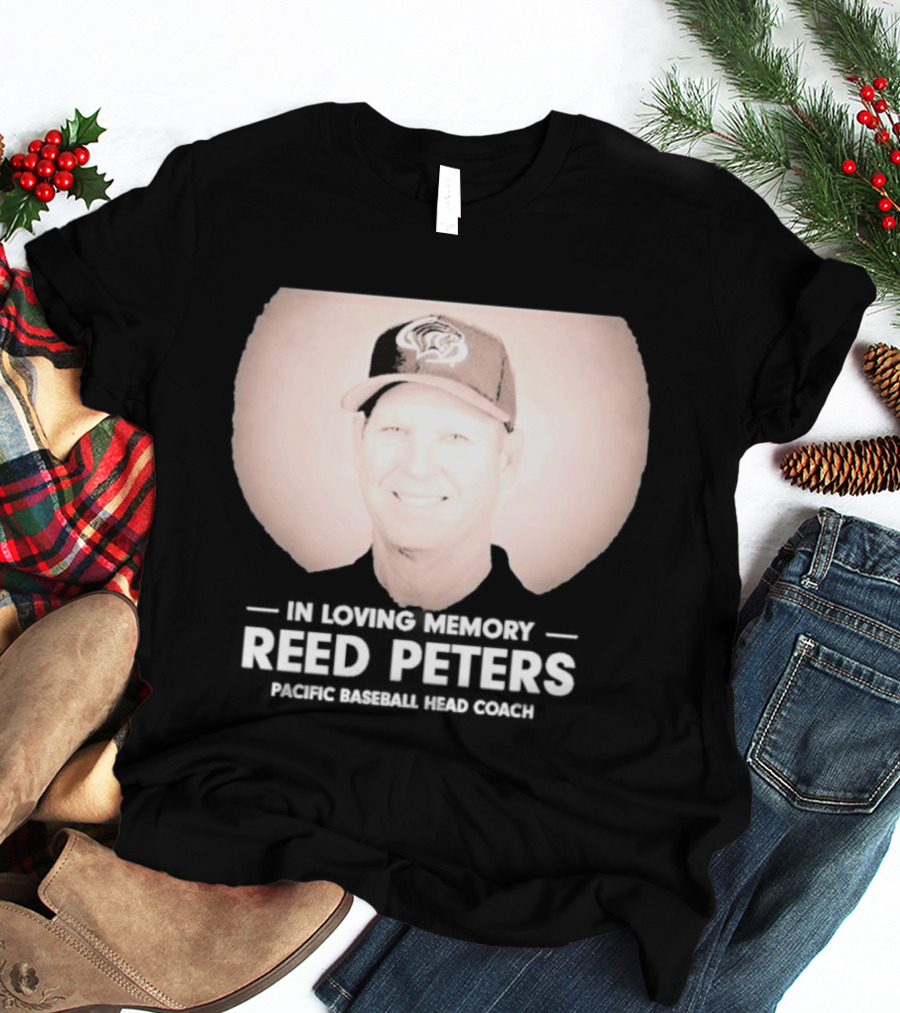 In Loving Memory Reed Peters Pacific Baseball Head Coach Panthers Cap T-Shirt
