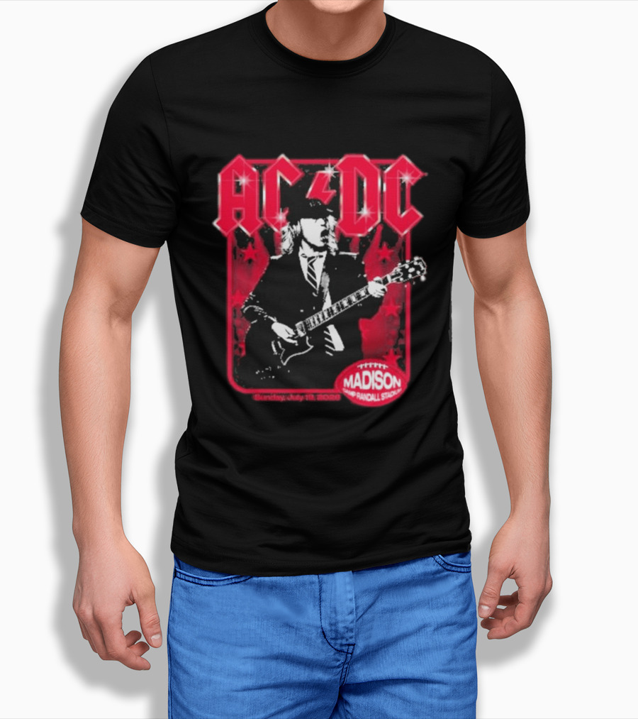 ACDC Madison Camp Randall Stadium Pwr Up Tour T-Shirt