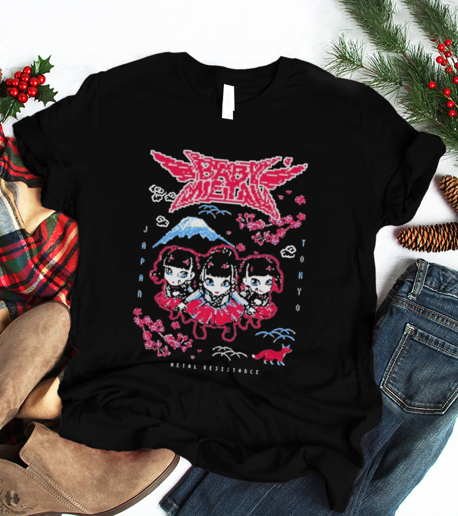 Babymetal Tokyo Japan Metal Resistance Pixel T-Shirt