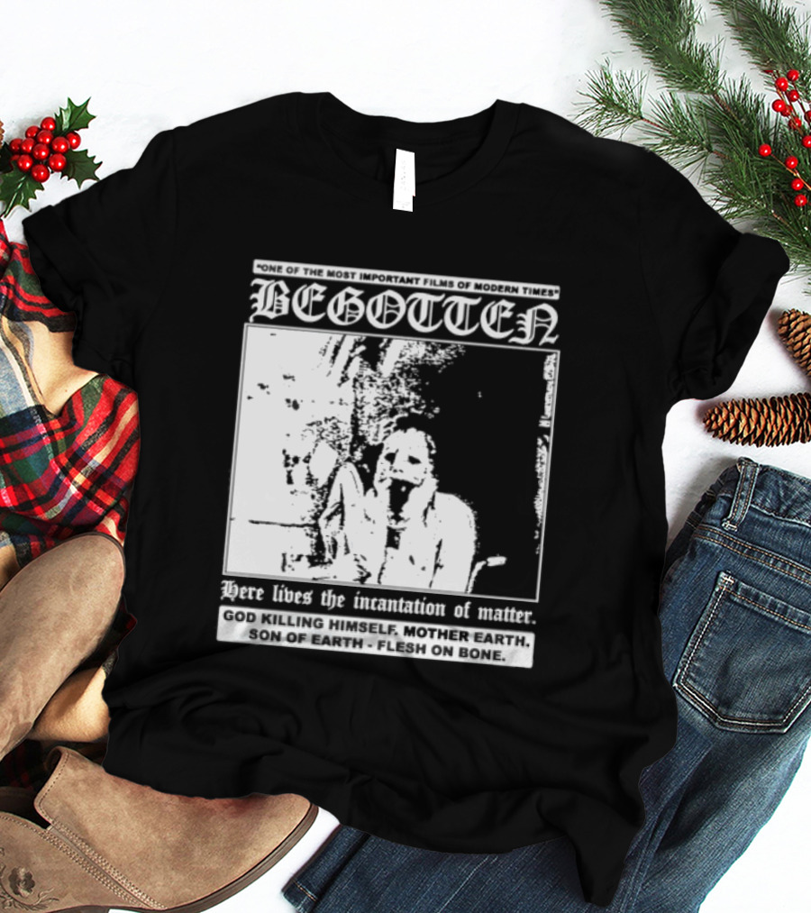 Begotten Most Important Films Modern Times Bootleg Surreal Cult Classic Horror Movie T-Shirt