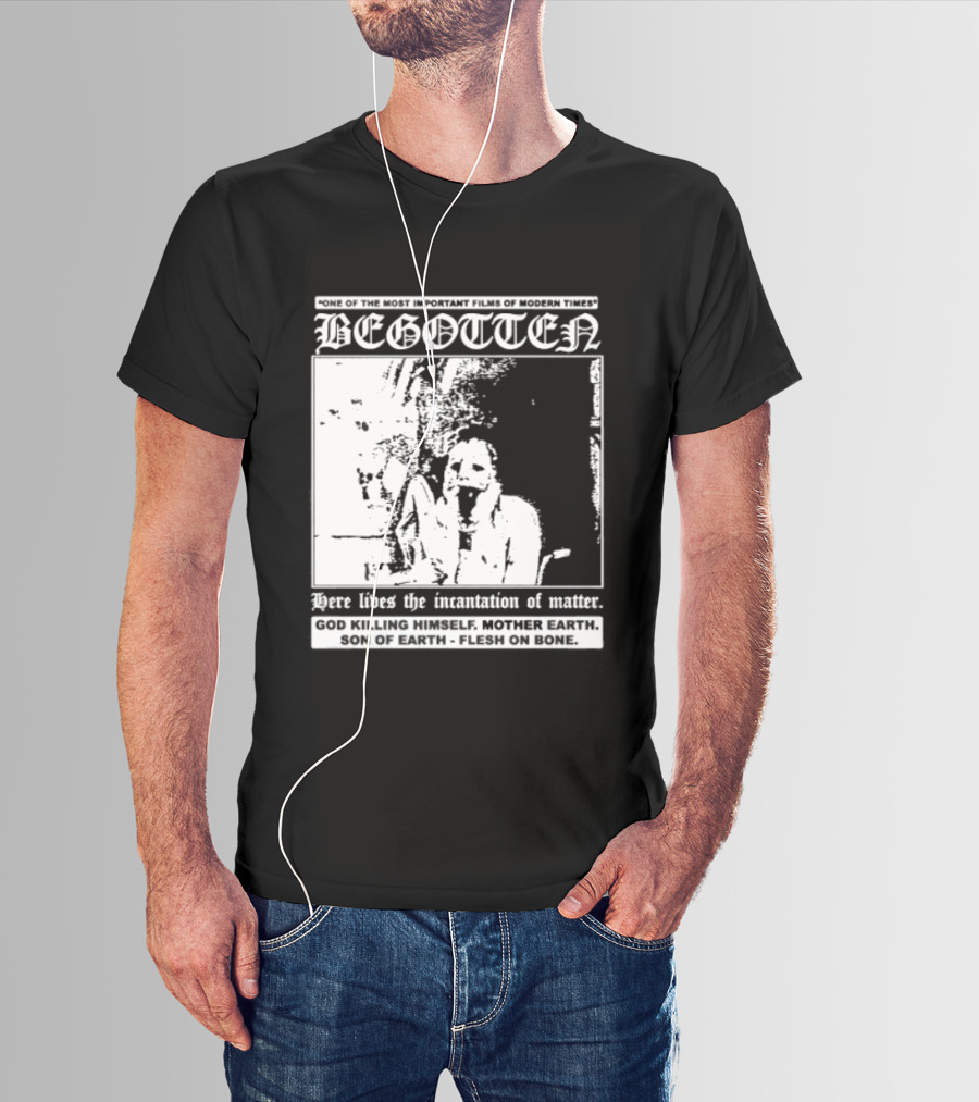 Begotten Most Important Films Modern Times Bootleg Surreal Cult Classic Horror Movie T-Shirt