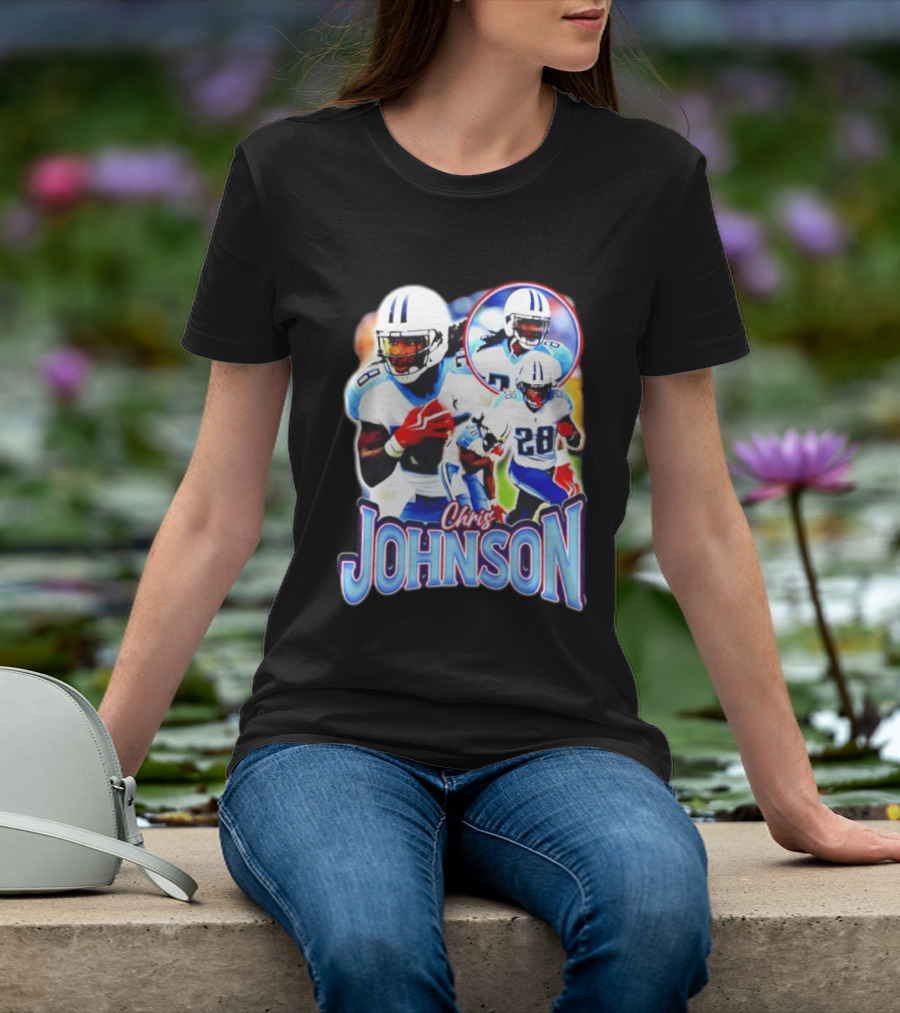 Chris Johnson Tennessee Titans 28 Vintage Style Retro Bootleg T-Shirt