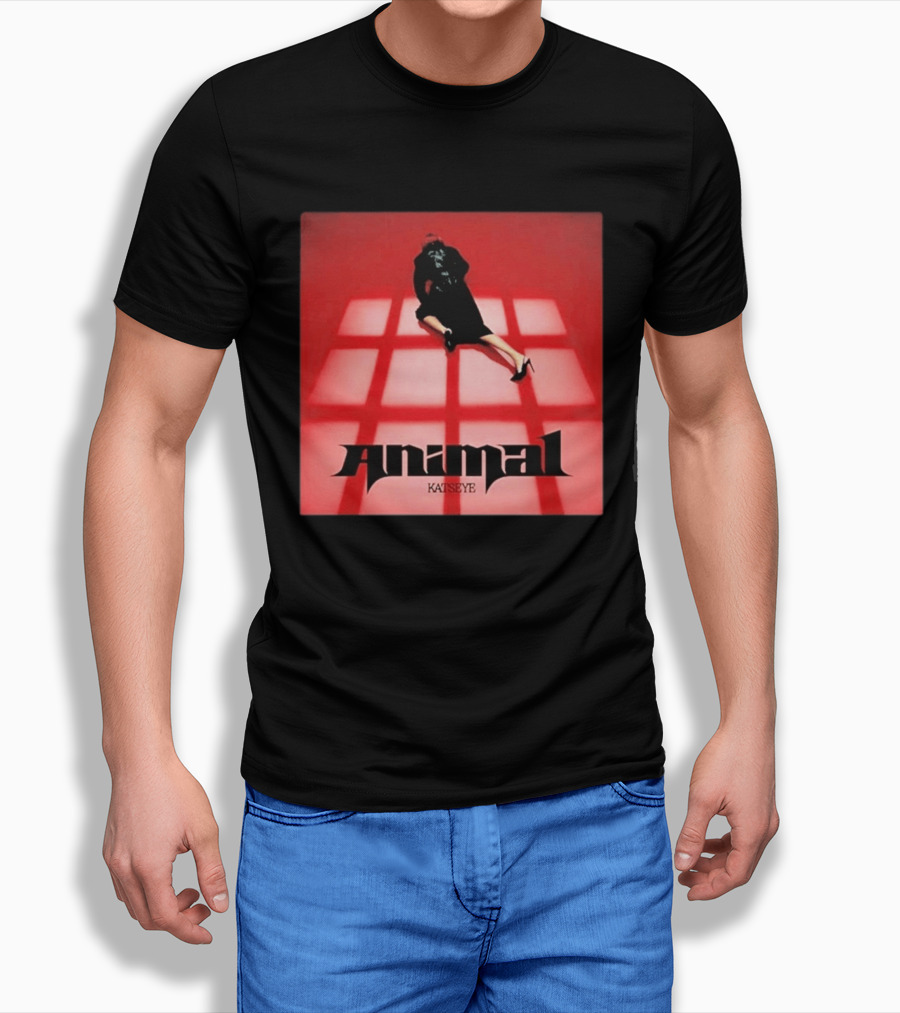 Katseye Animal Red Grid Aesthetic T-Shirt
