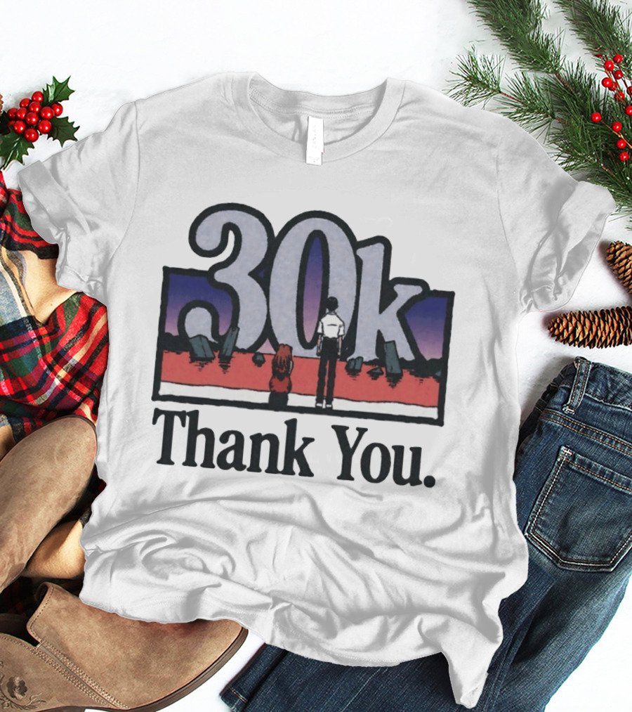 30k Thank You Asuka Langley Soryu Ikari Shinji Neon Genesis Evangelion T-Shirt