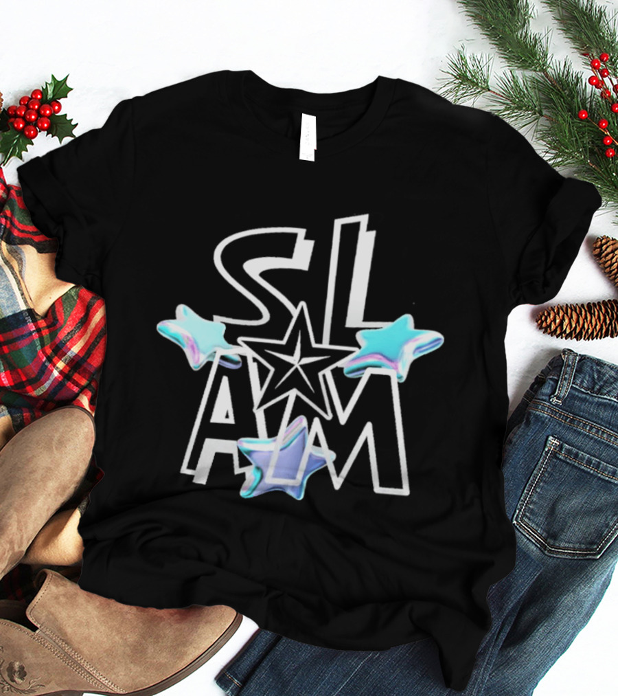 Slam Stars Holographic Blue Floating Trio T-Shirt
