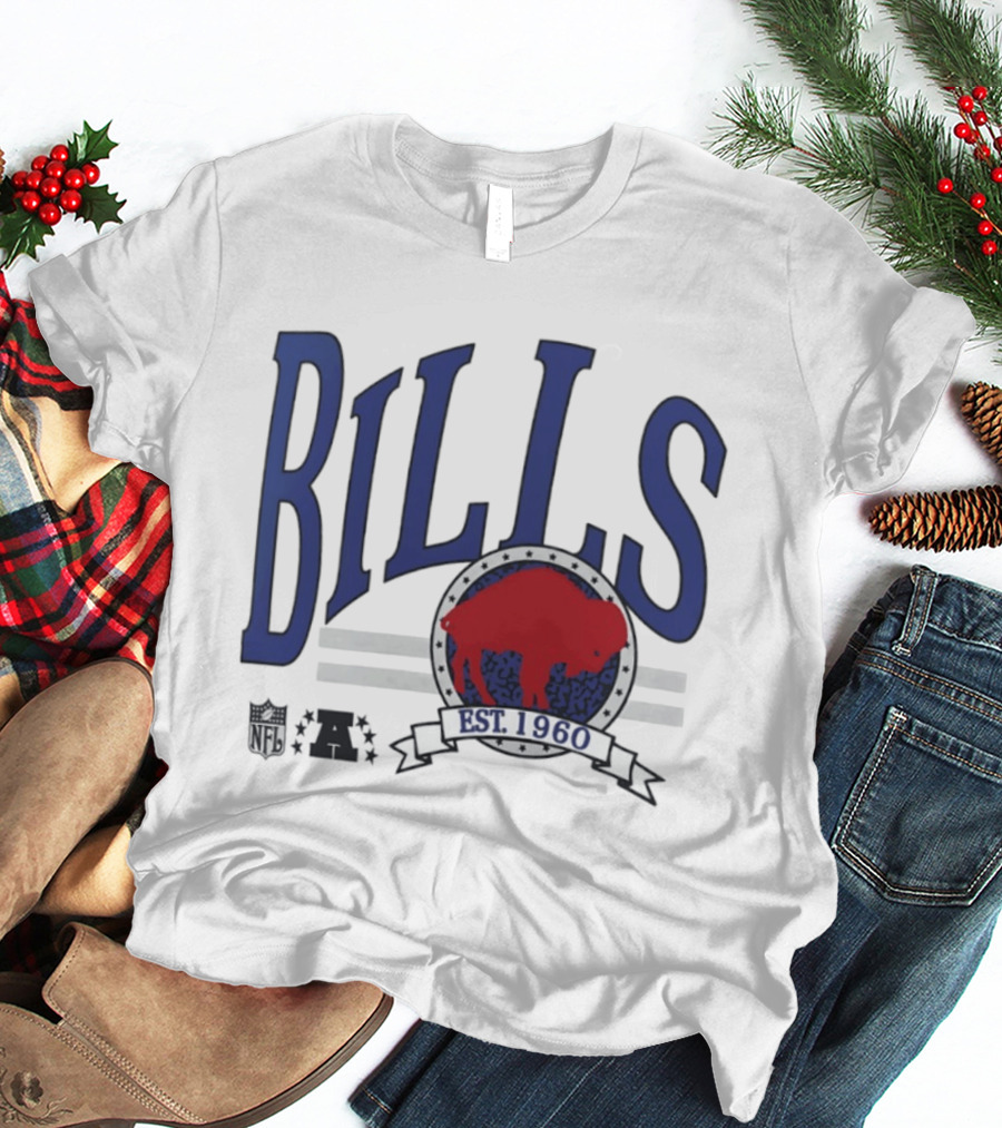 Buffalo Bills Est 1960 Blue Red Buffalo T-Shirt