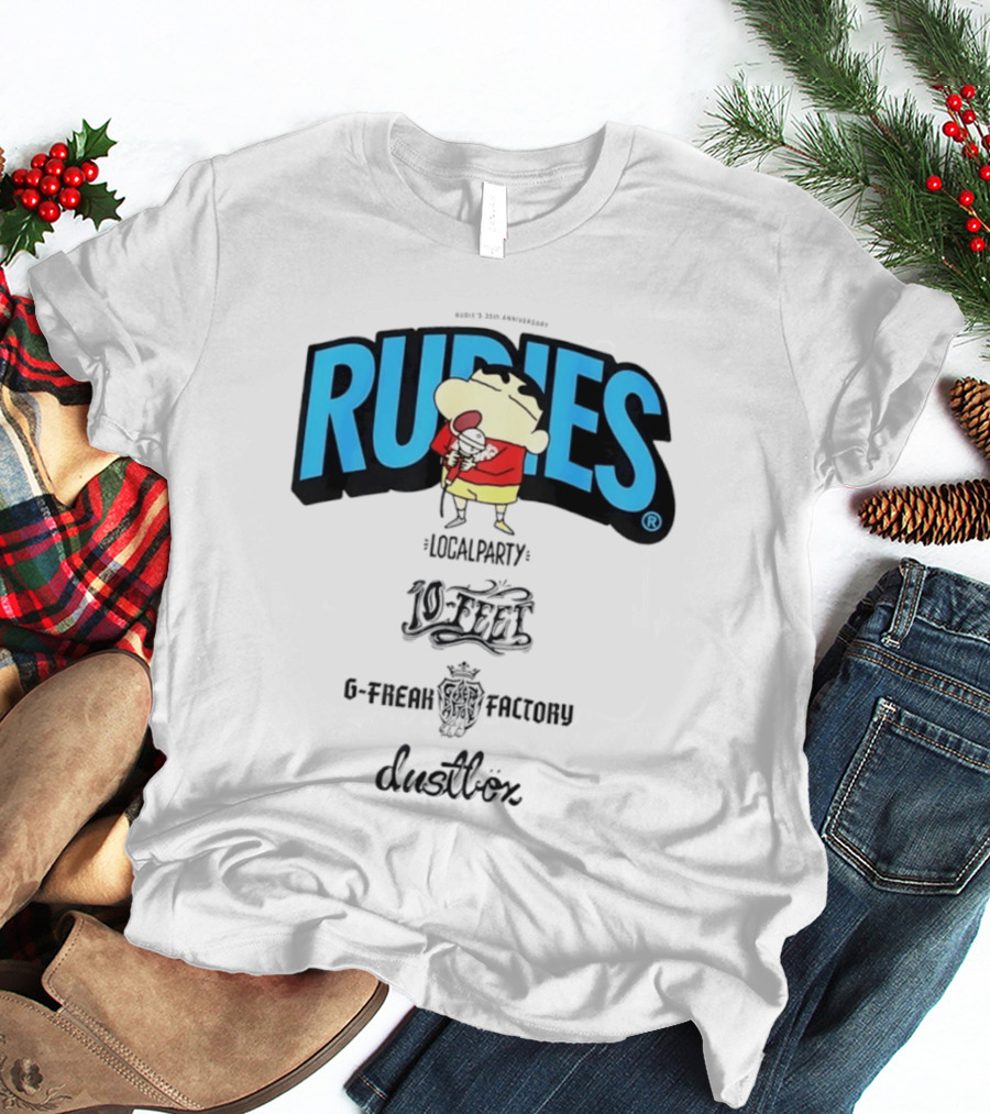 Rudies Crayon Shinchan Local Party B Freak Factory Duettrax Collaboration T-Shirt
