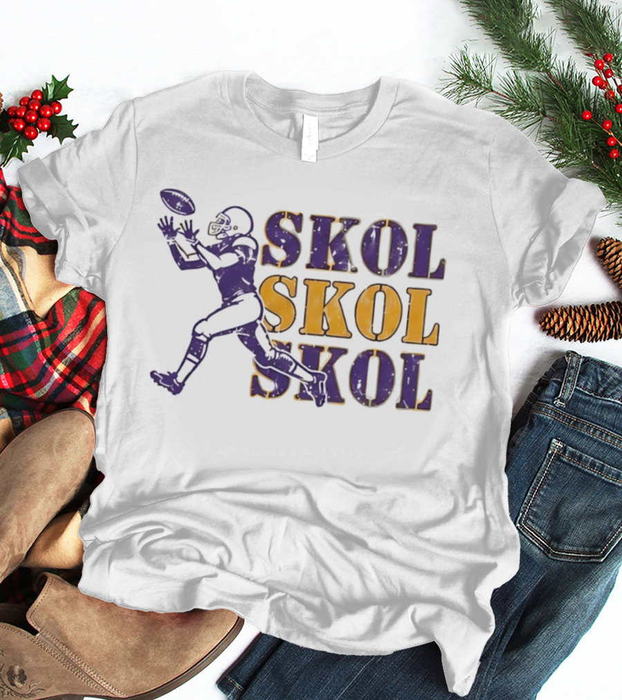 Skol Skol Skol Minnesota Vikings Football Fan T-Shirt
