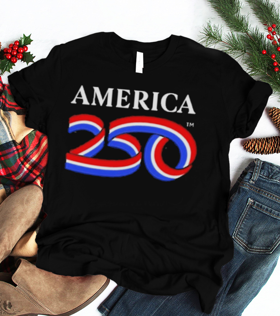 AMERICA 250 Red White Blue USA Anniversary T-Shirt