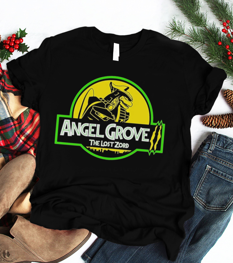 Angel Grove The Lost Zord Dinosaur Robot T-Shirt