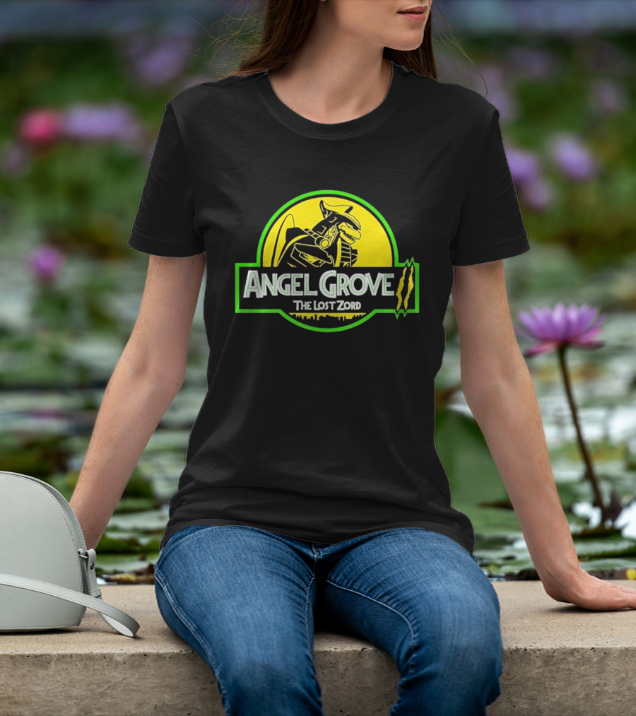 Angel Grove The Lost Zord Dinosaur Robot T-Shirt