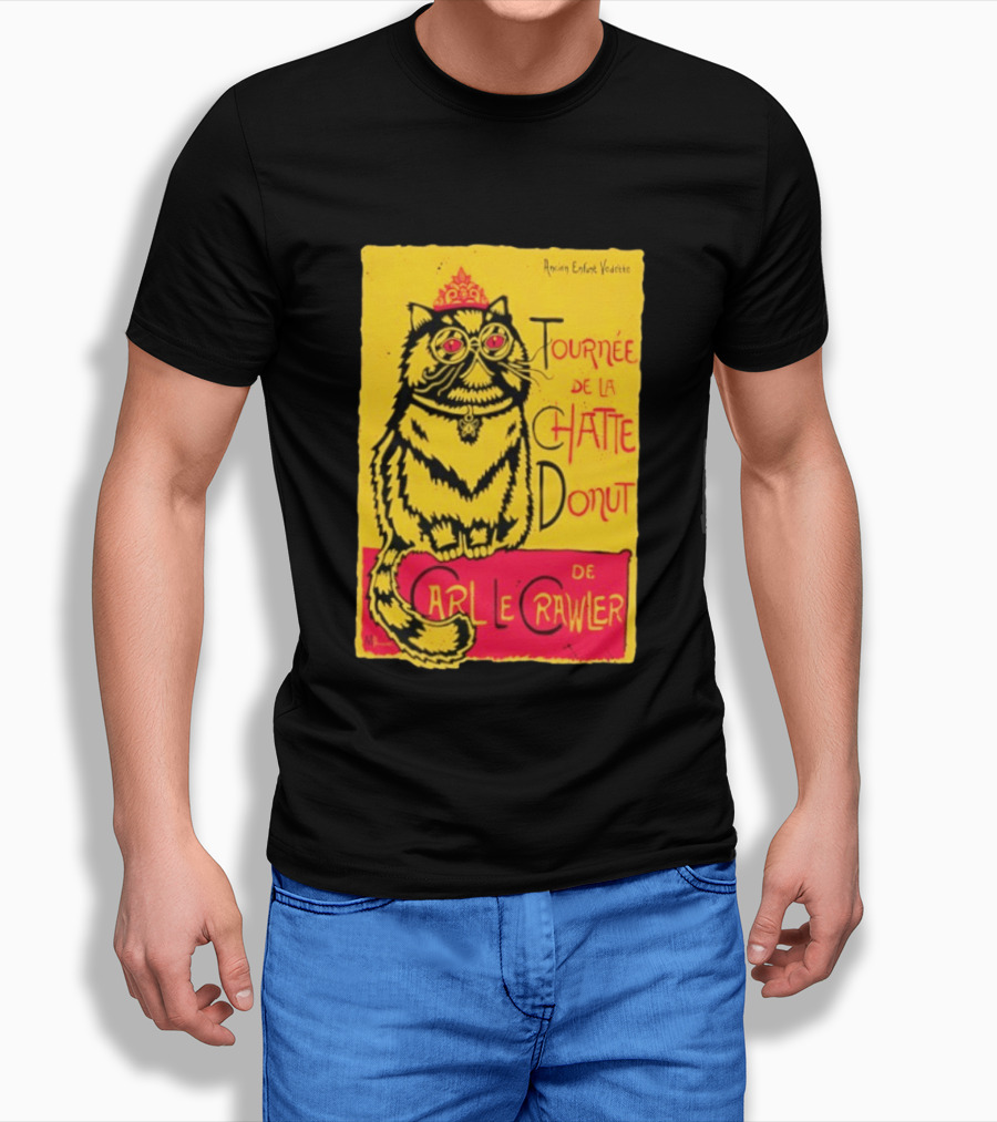 Ancien Enfant Vedette Tournee De La Chatte Donut De Carl Le Crawler Cat T-Shirt