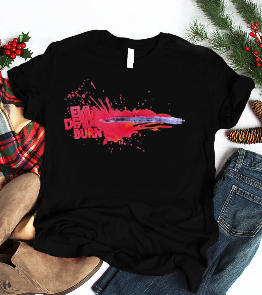 Evil Dead Burn 2026 Horror Splatter Blade T-Shirt